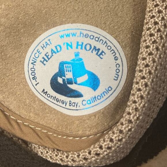 NWOT Head 'N Home American Outback-style Breeze Sun Hat Waterproofed Leather XL - Picture 11 of 12